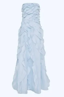 🩵 Aje ALLAIRIE GOWN in Pastel Blue - Size 10 AU 🩵 Ruffled Tiered Maxi Dress 🩵 for rent on The Volte - image 11