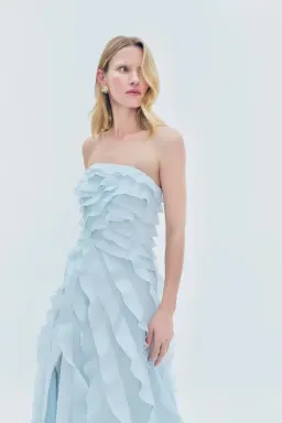 🩵 Aje ALLAIRIE GOWN in Pastel Blue - Size 8 AU 🩵 Ruffled Tiered Maxi Dress 🩵 for rent on The Volte - image 8
