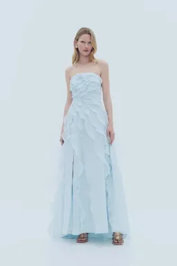 🩵 Aje ALLAIRIE GOWN in Pastel Blue - Size 8 AU 🩵 Ruffled Tiered Maxi Dress 🩵 for rent on The Volte - image 5