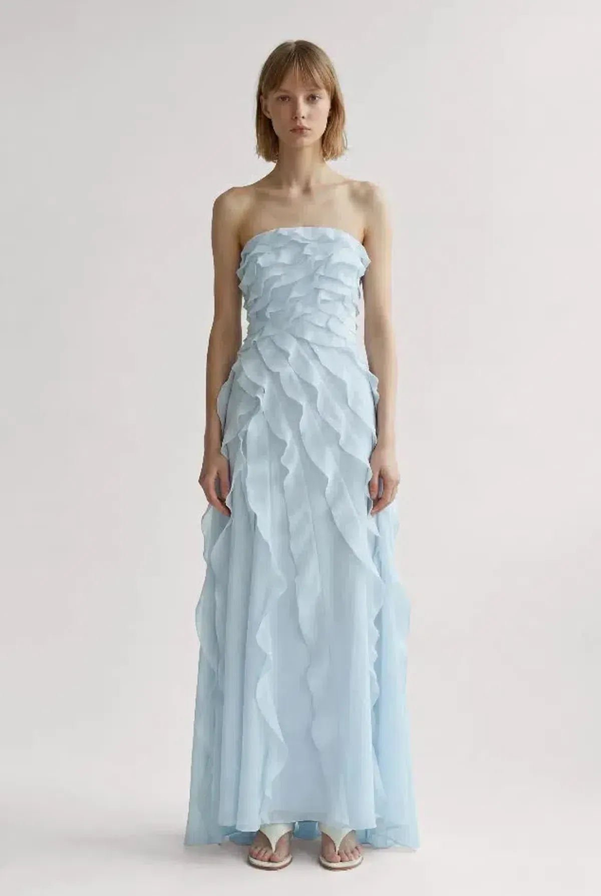 🩵 Aje ALLAIRIE GOWN in Pastel Blue - Size 8 AU 🩵 Ruffled Tiered Maxi Dress 🩵 - Image 2