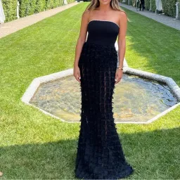 🖤 REBECCA VALLANCE Cherie Amour Gown – Black – Size 10 AU - Embellished Formal Maxi Dress 🖤 for rent on The Volte - image 2