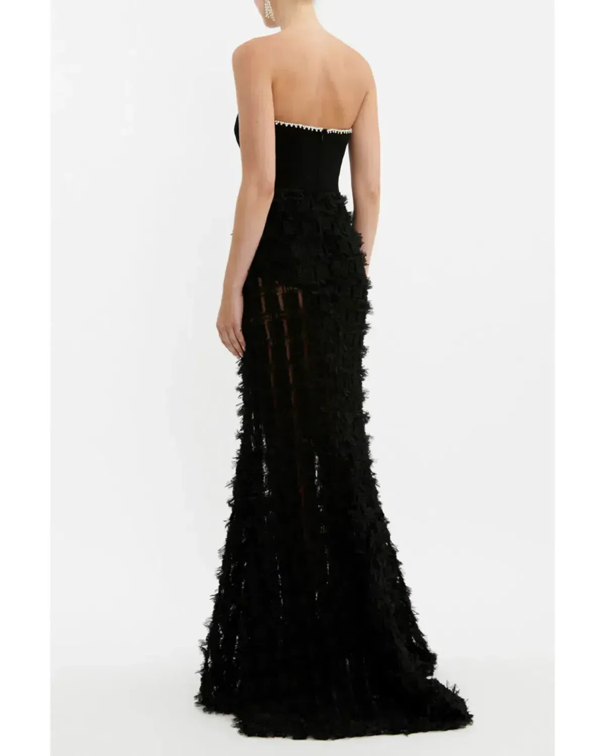 🖤 REBECCA VALLANCE Cherie Amour Gown – Black – Size 10 AU - Embellished Formal Maxi Dress 🖤 - Image 6
