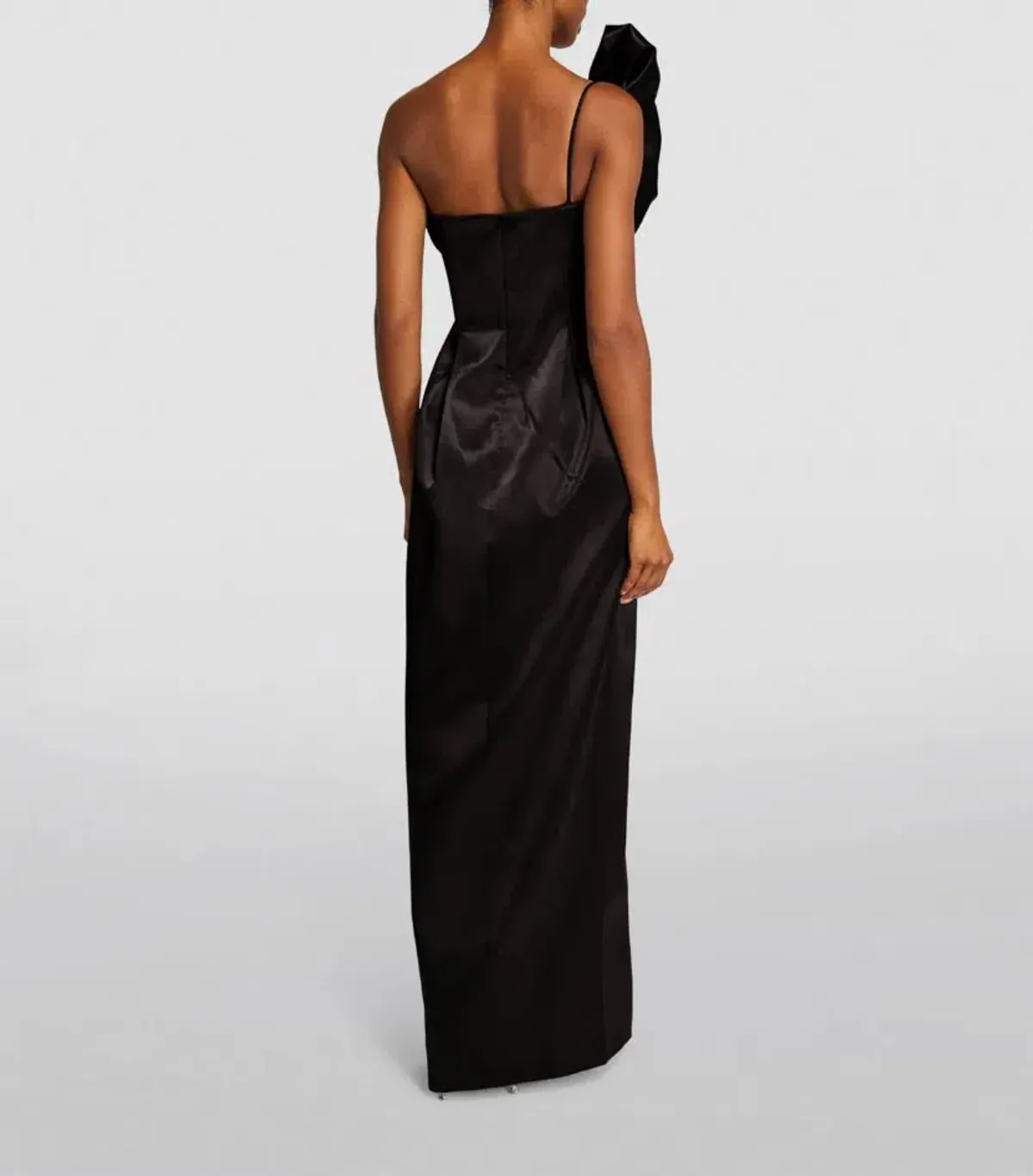 🖤 RACHEL GILBERT Vivi Gown – Black – Size 8 AU - Embellished Satin Formal Maxi Dress 🖤 - Image 3