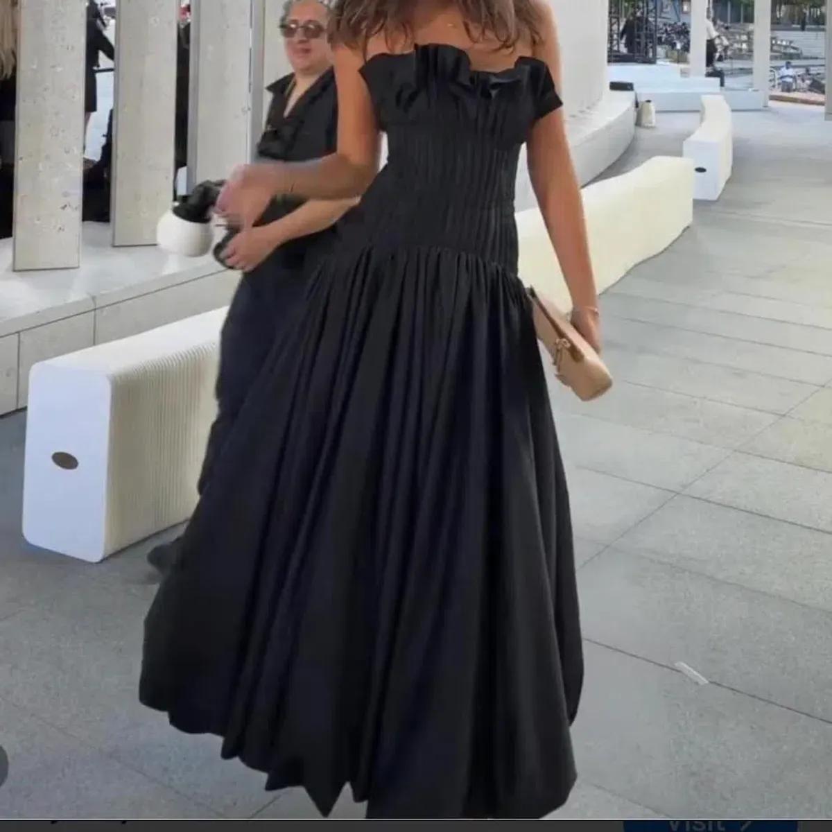 🖤 AJE Ivy Bubble Hem Gown – Black – Size 10 AU Strapless Formal Maxi Dress🖤 - Image 6