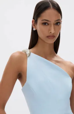 Rachel Gilbert Leora Hand-embellished Gown in Sky Blue Size RG 3 / AU 12 | Formal maxi dress with rhinestone for rent on The Volte - image 3