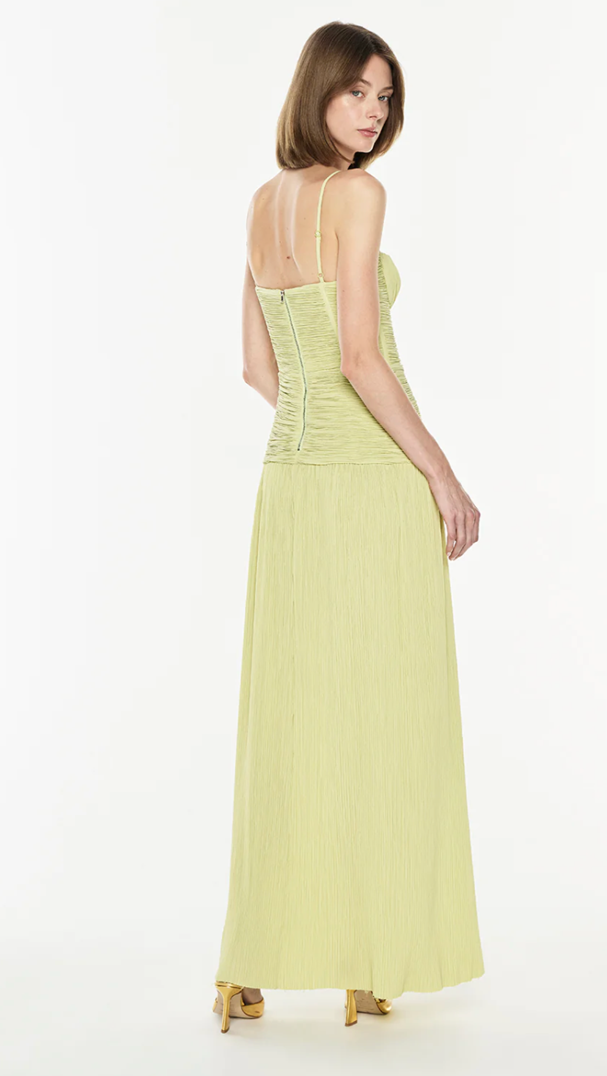 MANNING CARTELL DOUBLE TIME PLEAT DRESS in Pistachio AU 10 - Image 6