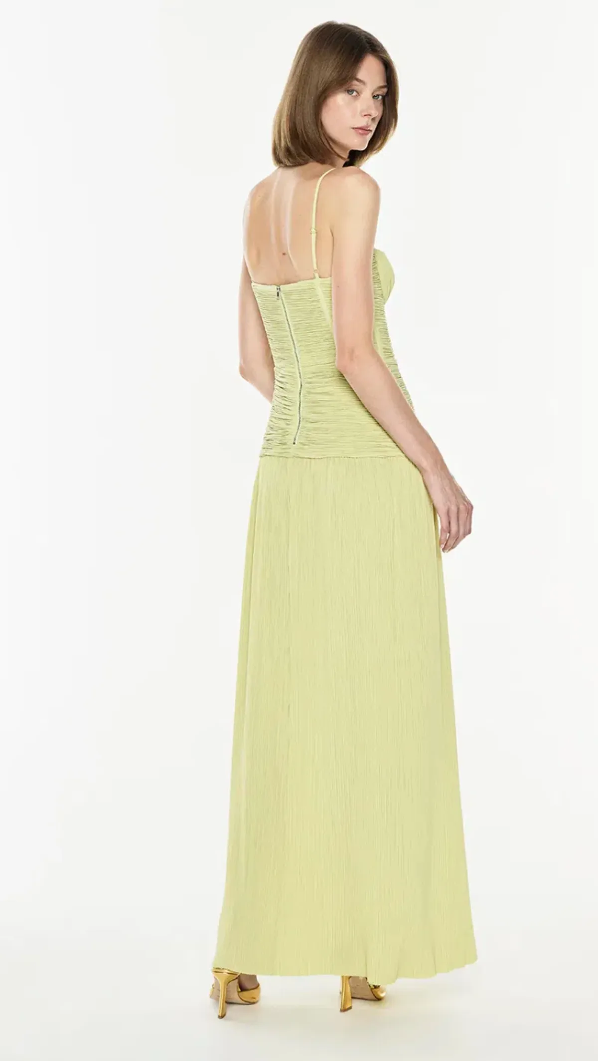 MANNING CARTELL DOUBLE TIME PLEAT DRESS in Pistachio AU 10 - Image 6
