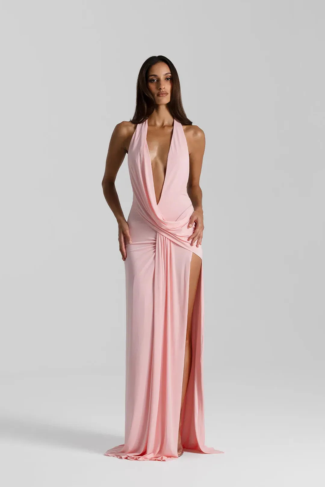 WINONA GOWN IN BLOSSOM PINK - Natalie Rolt, Size S for rent on The Volte - main image