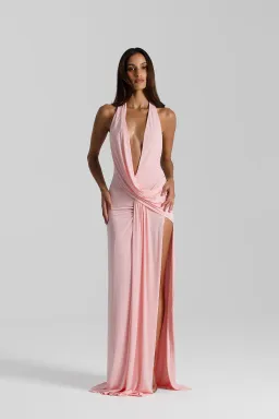 WINONA GOWN IN BLOSSOM PINK - Natalie Rolt, Size S for rent on The Volte - image 1