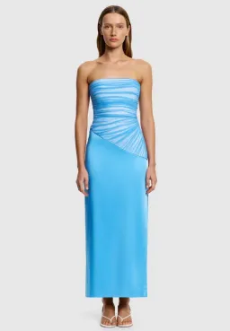 Significant other Aryn Strapless Maxi Dress blue size 10 for rent on The Volte - image 1