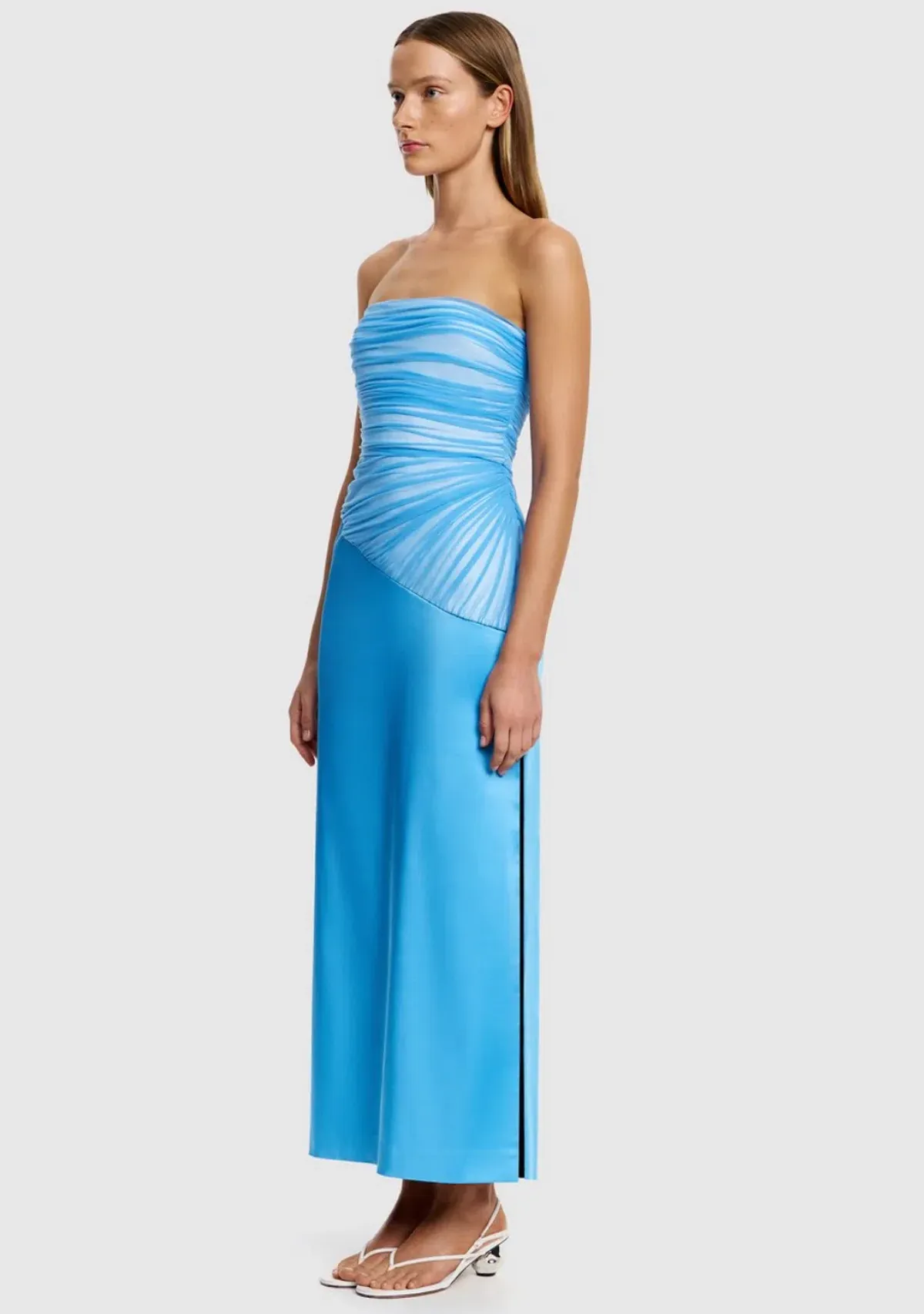 Significant other Aryn Strapless Maxi Dress blue size 10 - Image 2