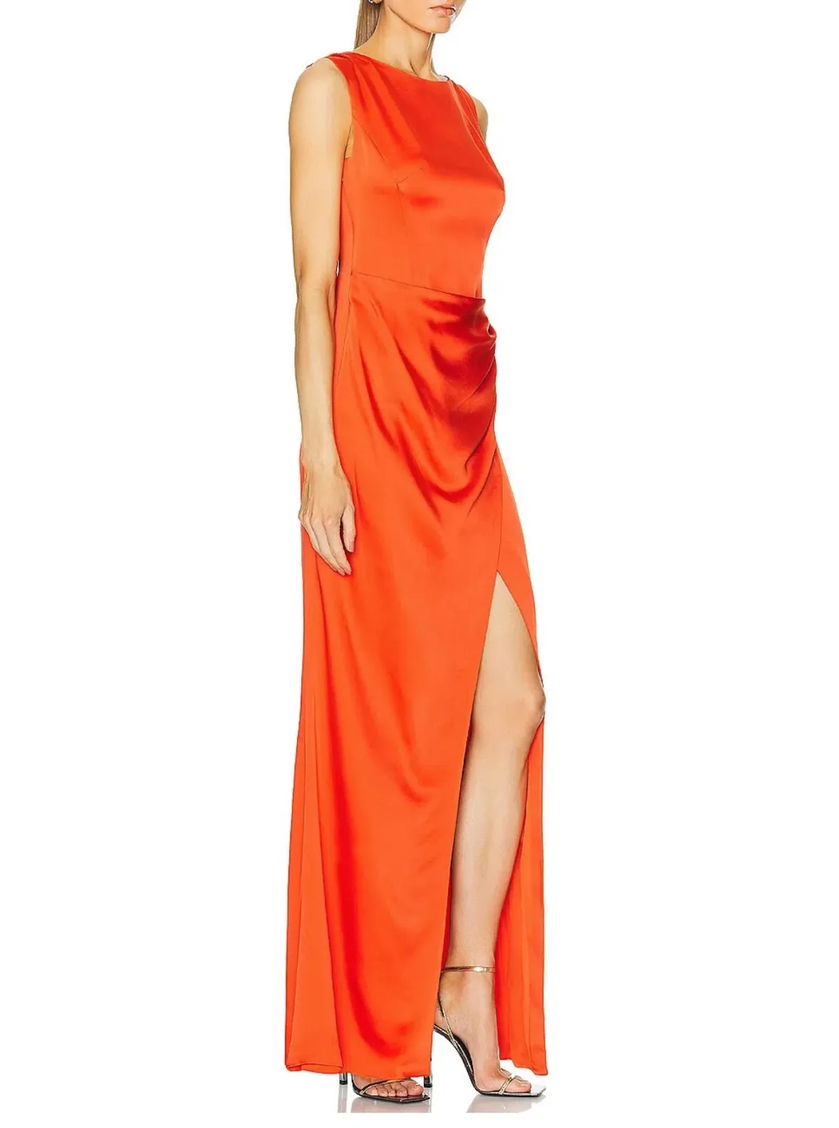 SIMKHAI Tommy Open Back Gown red size 8 - Image 4