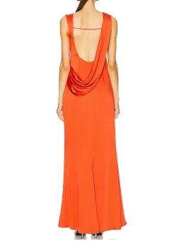 SIMKHAI Tommy Open Back Gown red size 8 for rent on The Volte - image 2