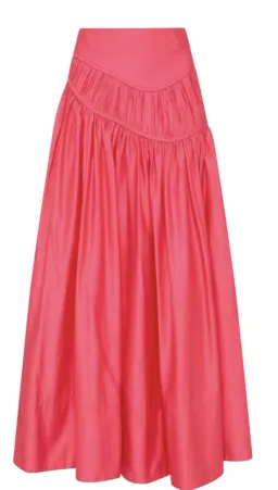 AJE 2-piece size 8 Pepper Ruched Bodice & Curve Midi Skirt Rouge Pink for rent on The Volte - image 6