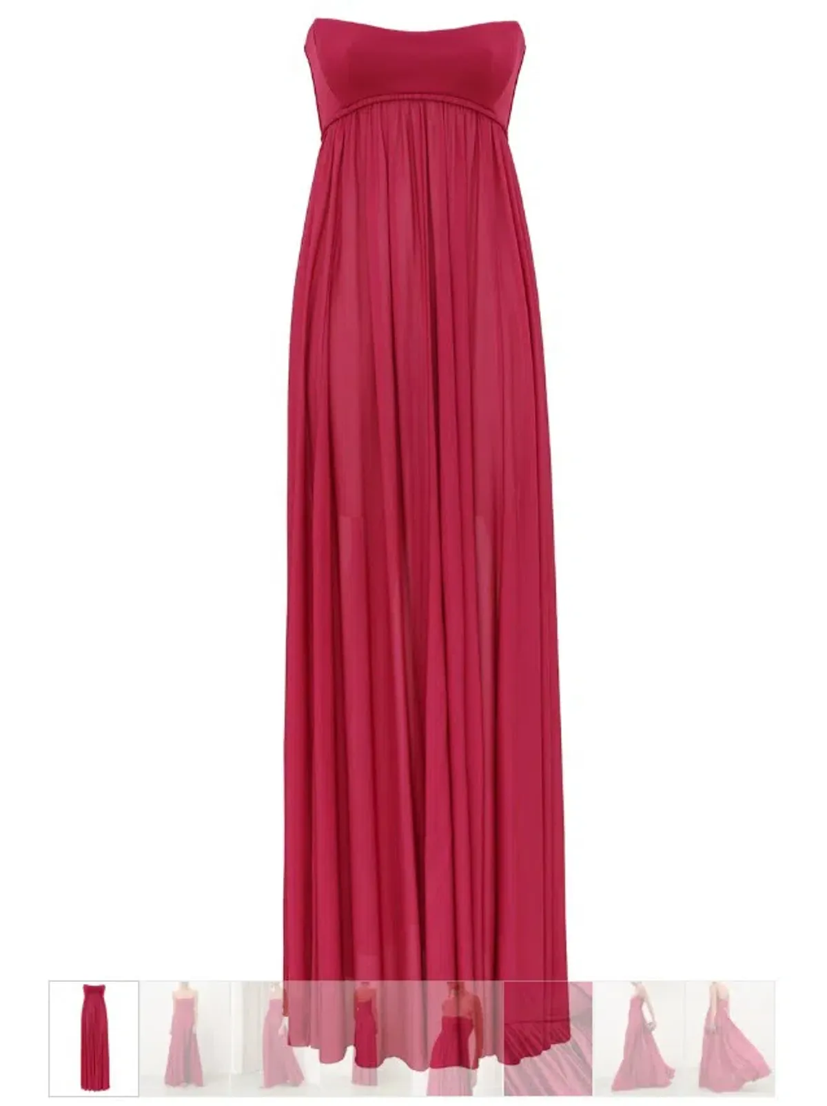 Zimmermann Luna Jersey Bandeau Gown Size 0 for rent on The Volte - main image