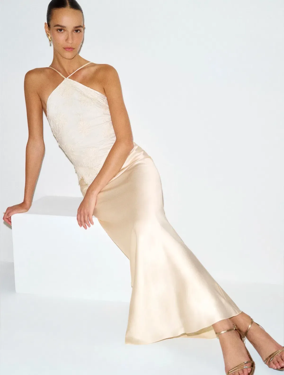 Reformation Jillian Silk Dress - Image 3