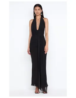 Bec and Bridge Cassis Drape Maxi Dress in Black Size 6 for rent on The Volte - image 4