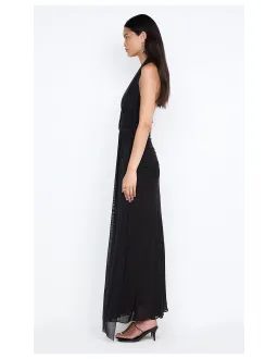 Bec and Bridge Cassis Drape Maxi Dress in Black Size 6 for rent on The Volte - image 6