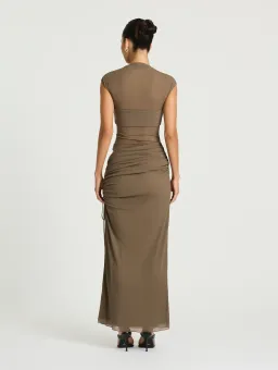 BENNI Becker Dress Khaki Size 8 for rent on The Volte - image 3
