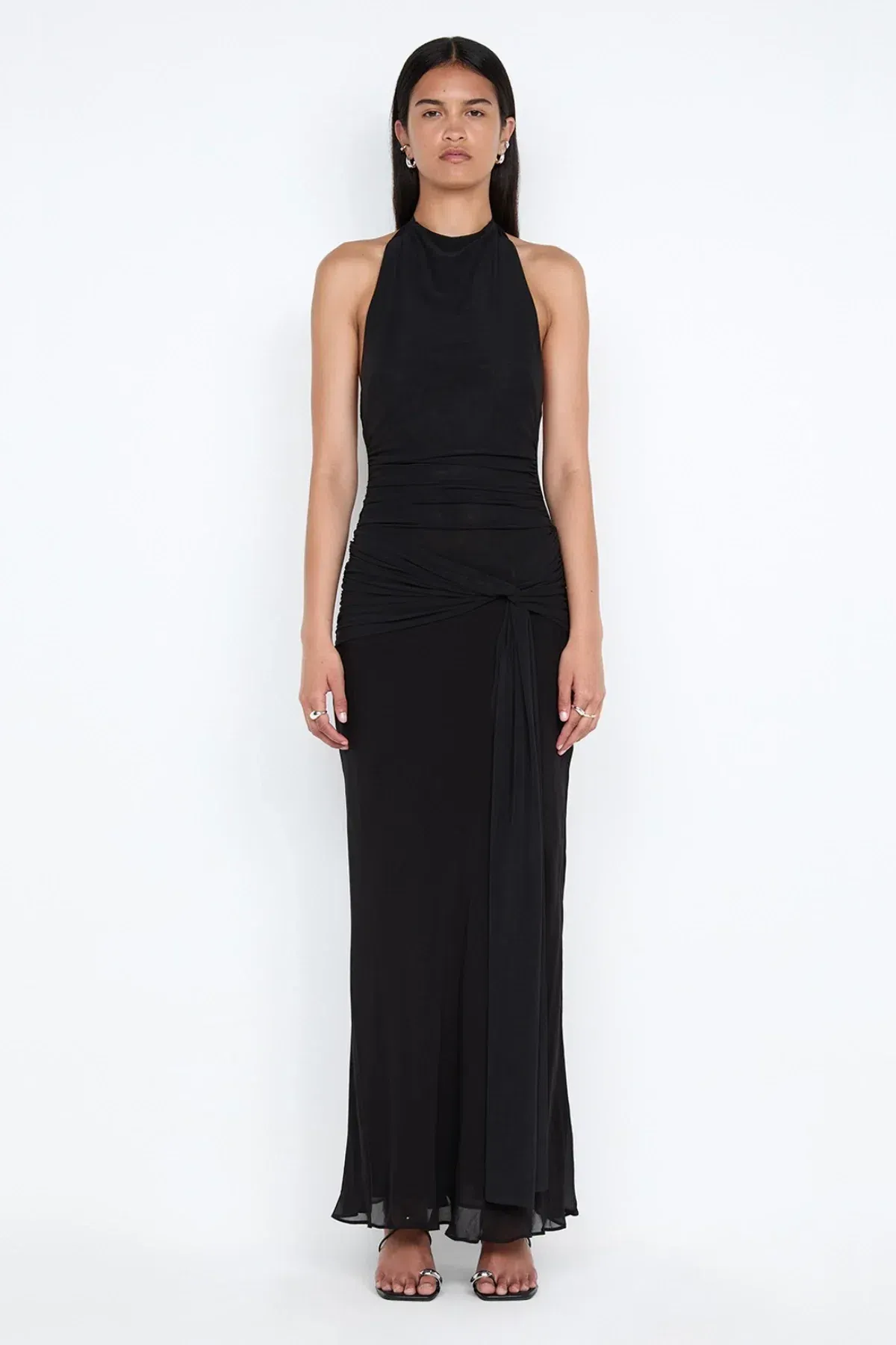 Bec + Bridge Jasmin Halter Dress in Black Size 6 - Image 1
