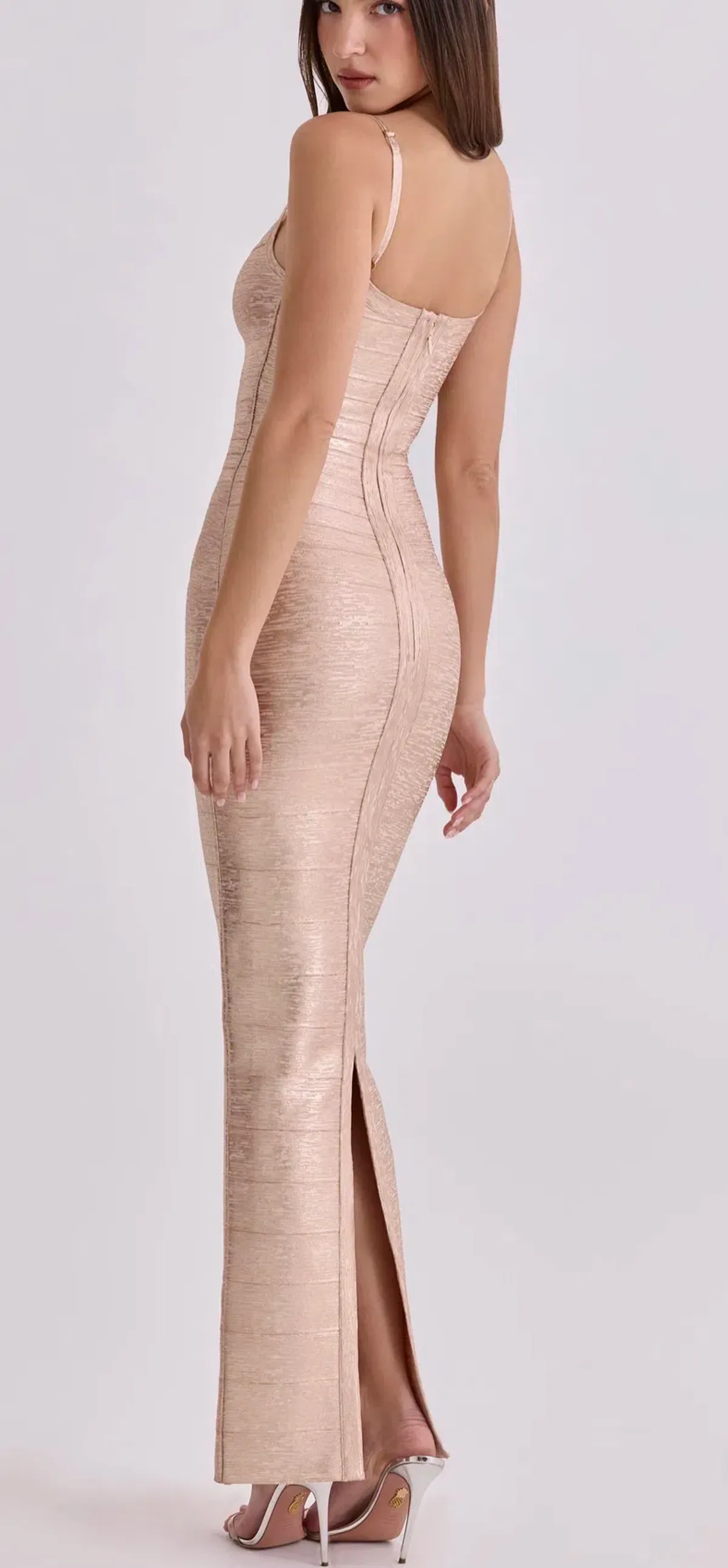 House of CB Champagne Bandage Maxi XS - Image 3