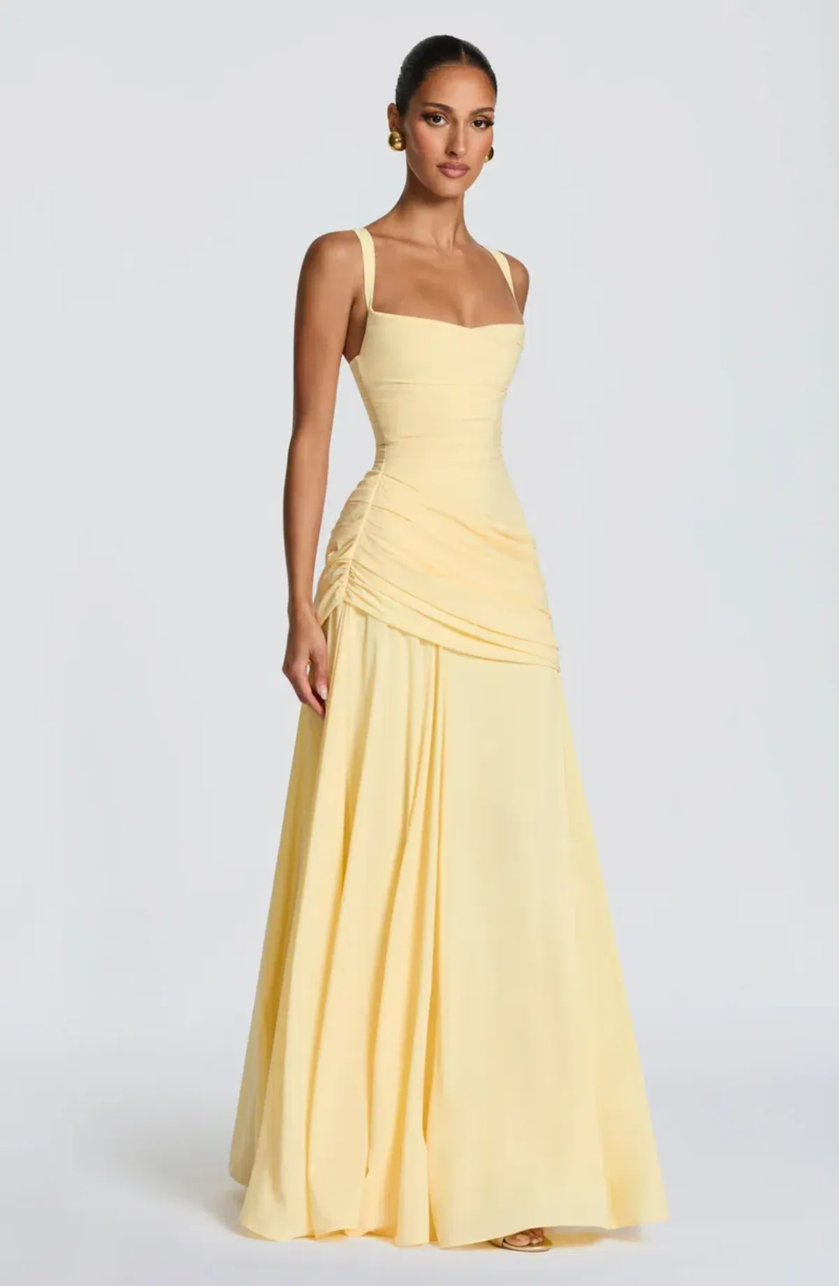 Babyboo Sura Maxi Dress Lemon M - Image 3
