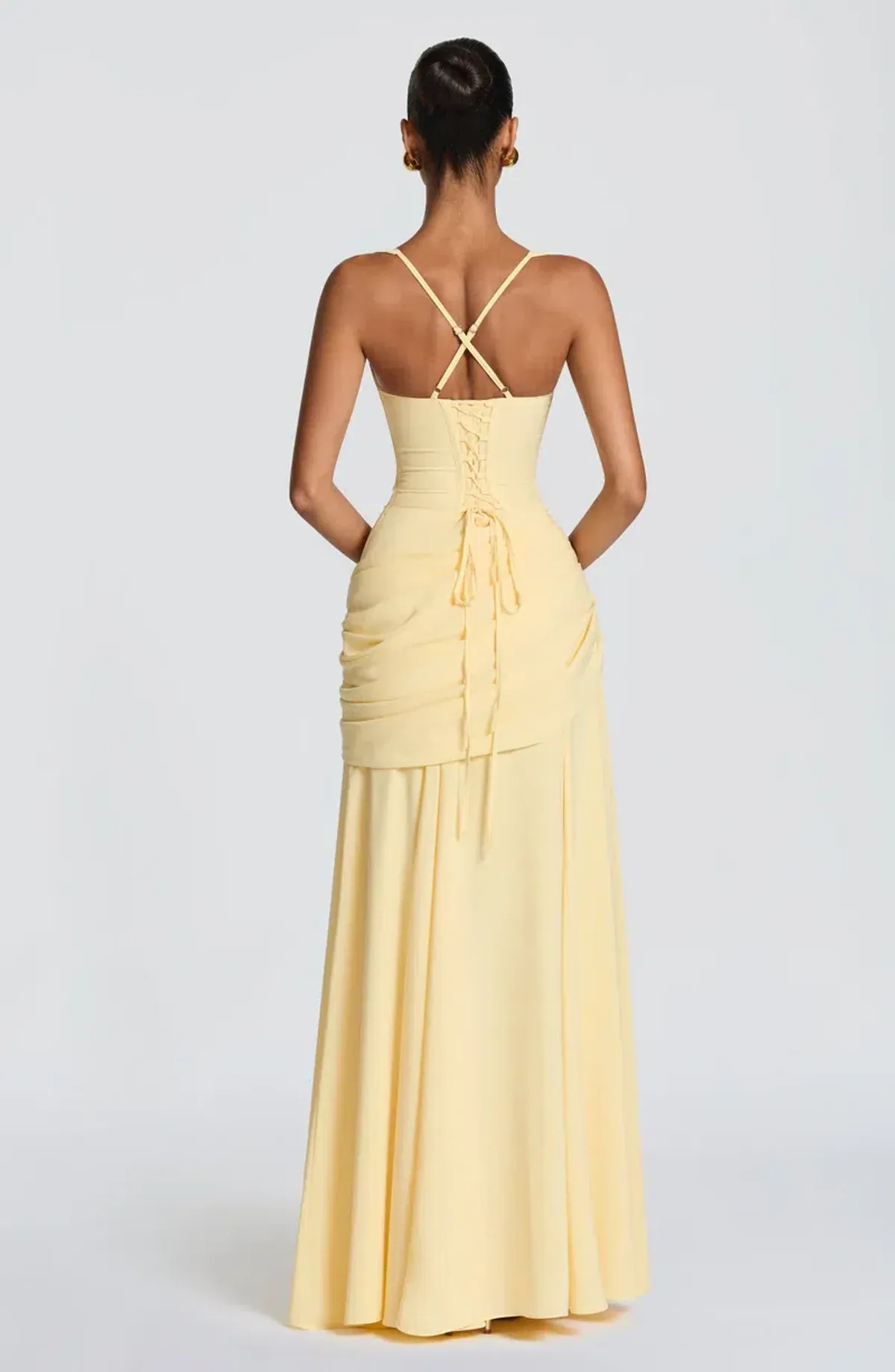 Babyboo Sura Maxi Dress Lemon M - Image 2