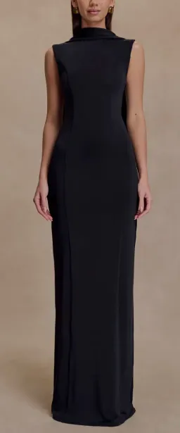 Wisteria Slinky Maxi Dress With Scarf for rent on The Volte - image 1