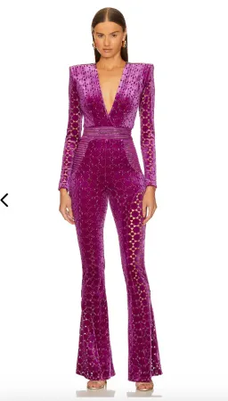 Zhivago Cavalier Jumpsuit - Magenta for rent on The Volte - image 1