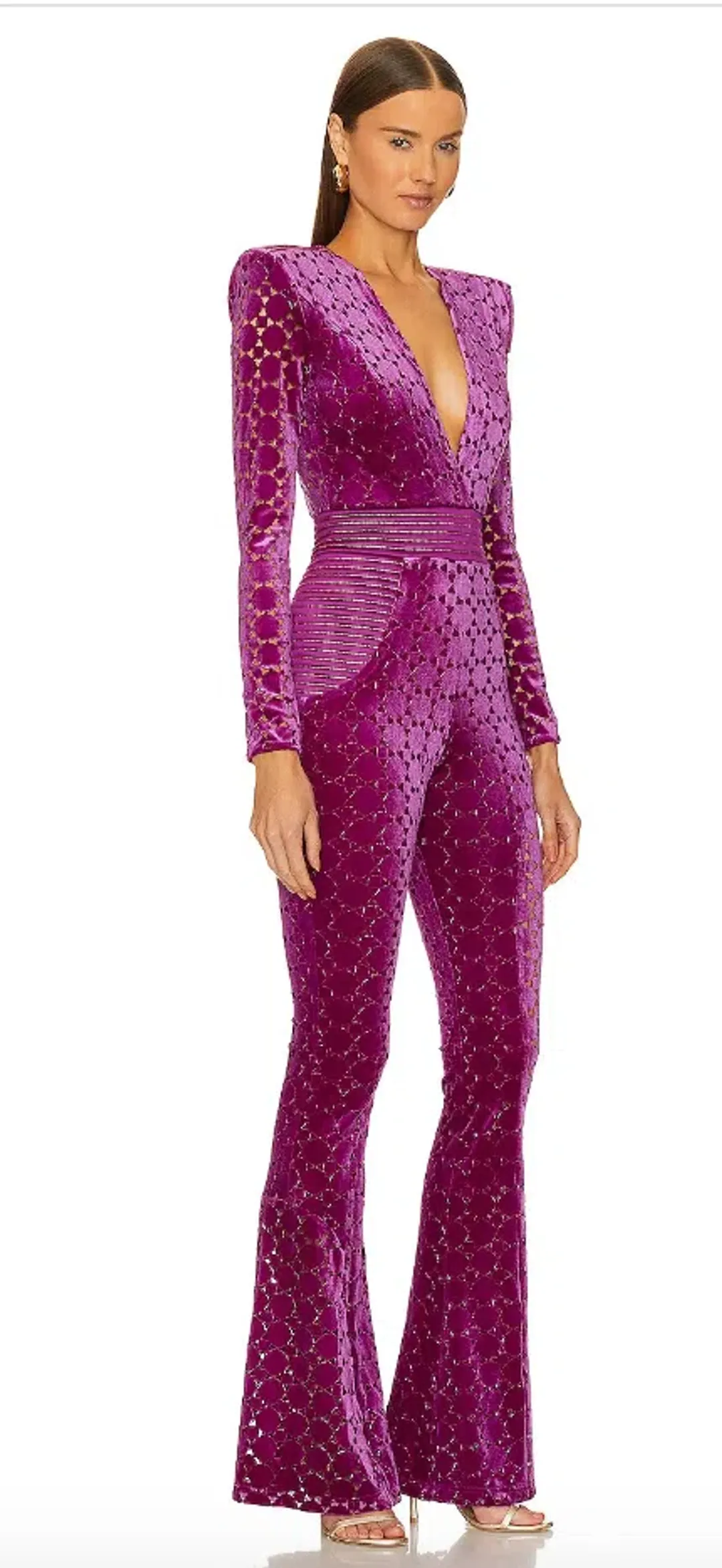 Zhivago Cavalier Jumpsuit - Magenta for rent on The Volte - main image