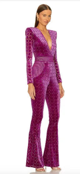 Zhivago Cavalier Jumpsuit - Magenta for rent on The Volte - image 2