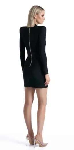 Zhivago Eyes of Horus Mini Dress - Black Sz12 for rent on The Volte - image 2