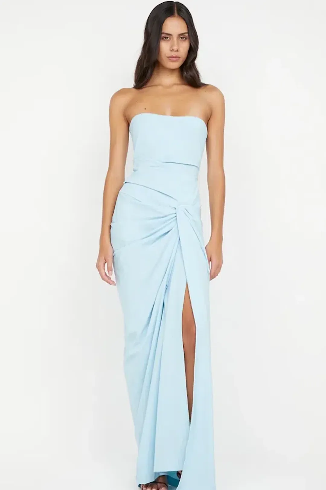 Bec & Bridge Domenic Strapless Dress Sky Blue for rent on The Volte - main image