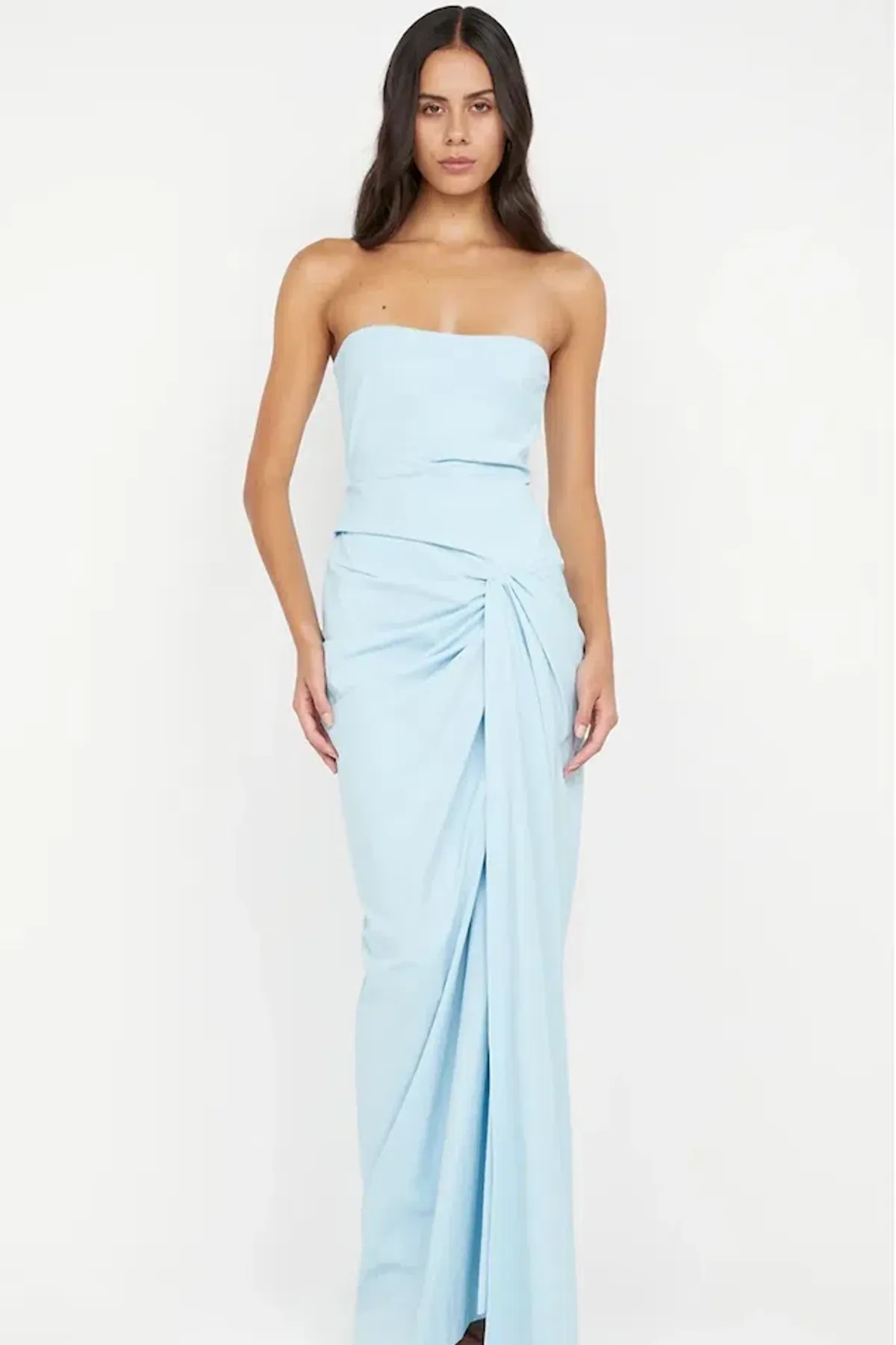 Bec & Bridge Domenic Strapless Dress Sky Blue - Image 1