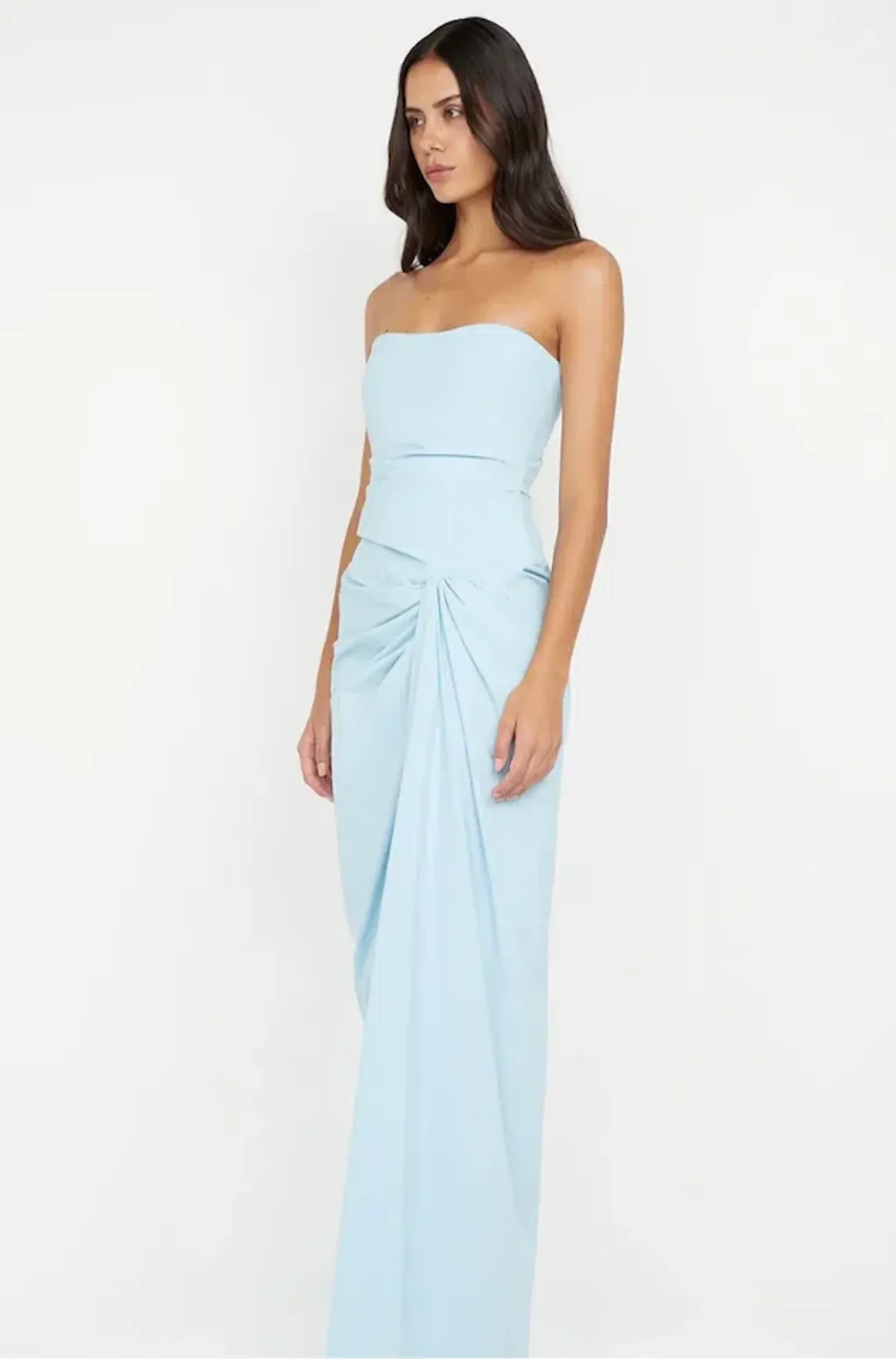 Bec & Bridge Domenic Strapless Dress Sky Blue for rent on The Volte - main image
