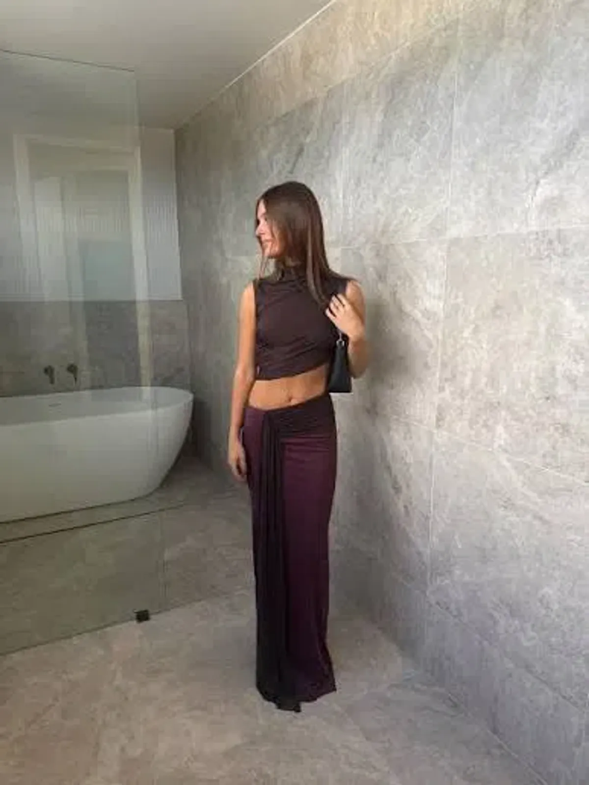 Bec & Bridge Conni Maxi Dress Dark Choc Size 8 - Image 2