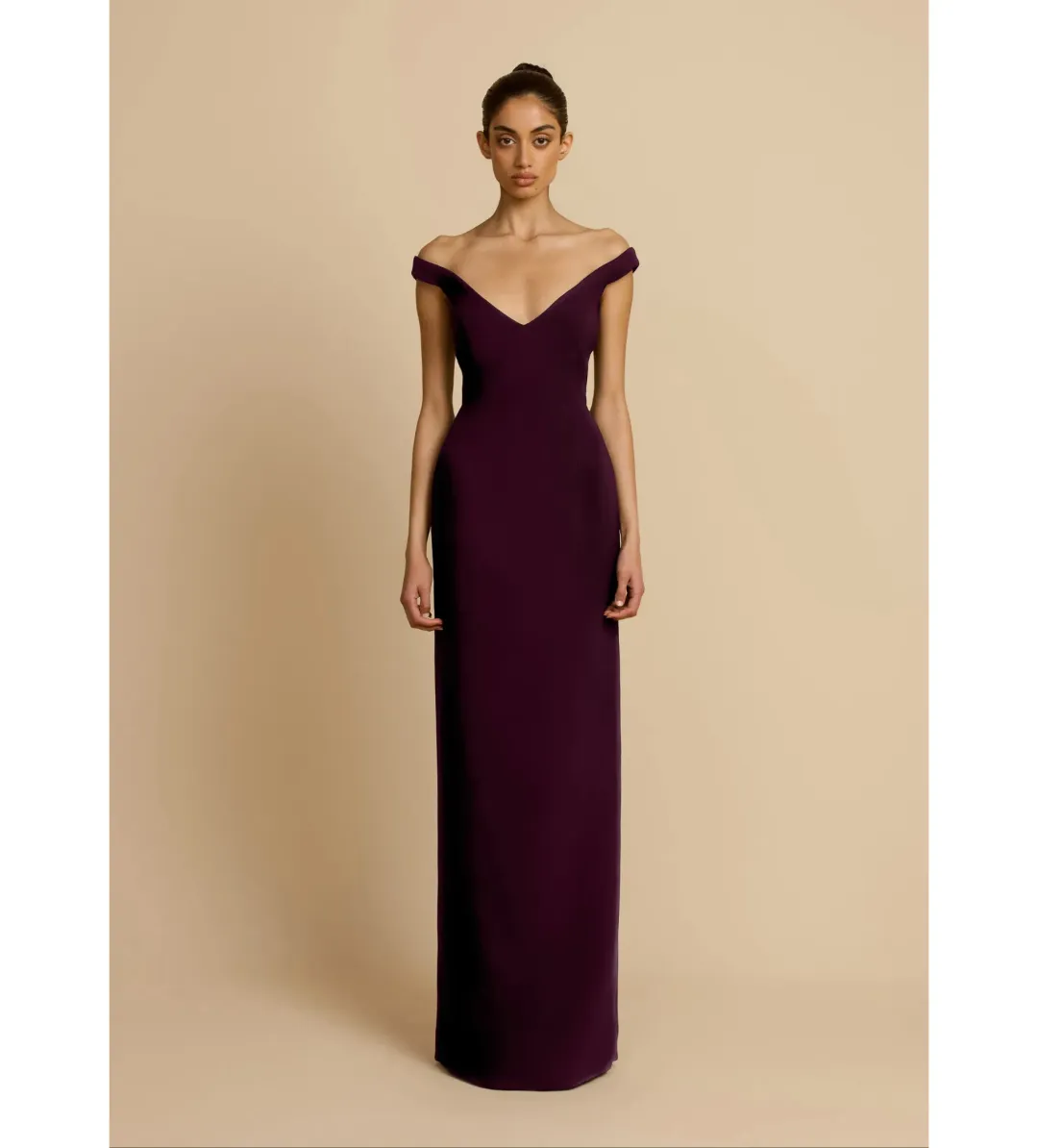 Arcina Ori Ellery Maxi Dress Plum Size S/AU 8 for rent on The Volte - main image