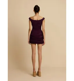 Arcina Ori Avery Mini Dress Plum Size M/AU 10 for rent on The Volte - image 3