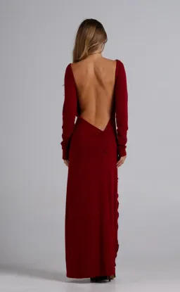 Amelie Teje Prima Maxi dress in Deep Red for rent on The Volte - image 1