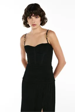Manning Cartell Double Time Pleat Dress Black size 8 for rent on The Volte - image 3