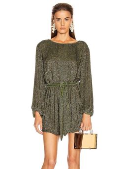 Retrofete Grace Mini Dress in Army Green Size S / Au 8 for rent on The Volte - image 4