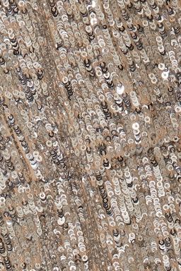 Magda Butrym - Deva twisted embellished sequined satin mini dress in Gold (size 10) for rent on The Volte - image 5