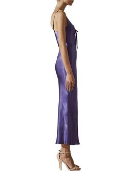 Shona Joy Jefferson Ruched Bias Midi Dress Purple Size 12 for rent on The Volte - image 3