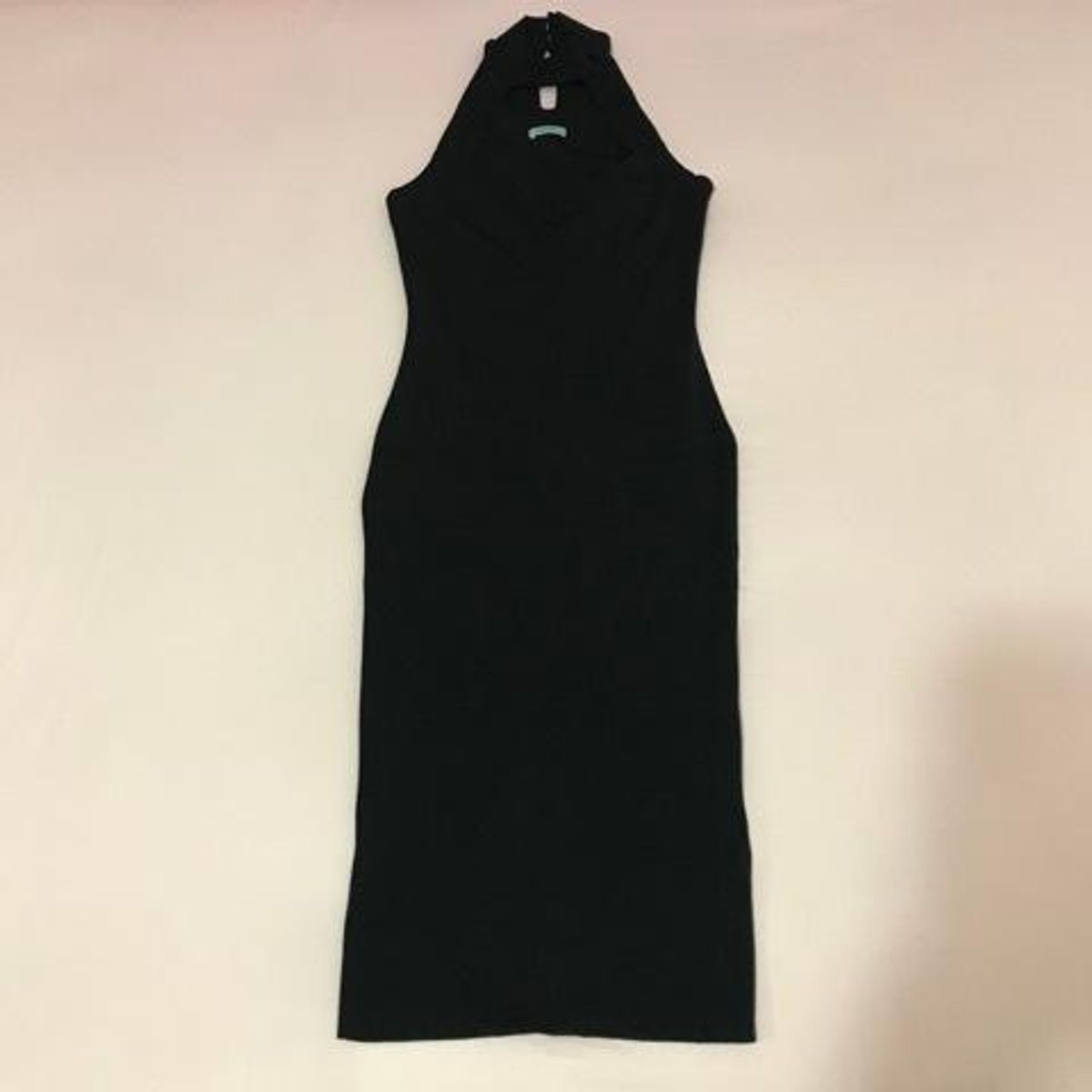 Black halter neck body dress - Image 1
