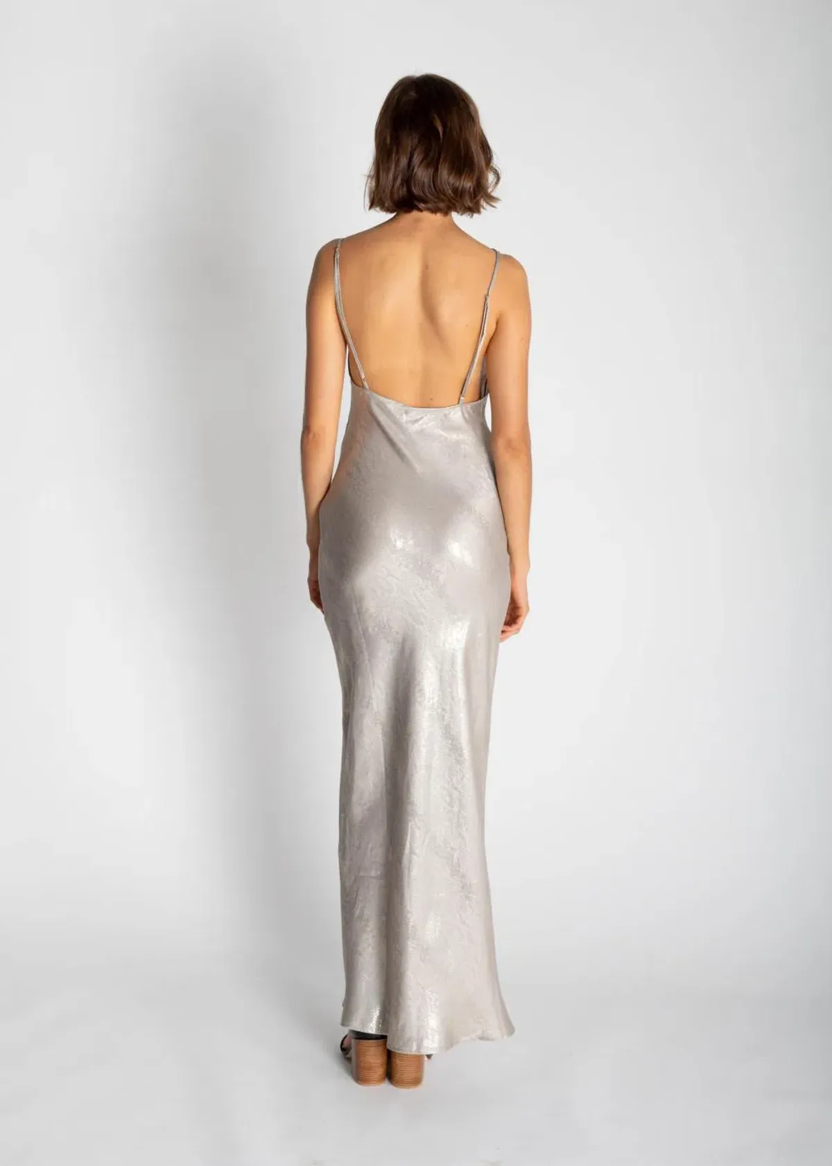 Rat & Boa Gaia Slip Dress Silver Size 6 - Image 3