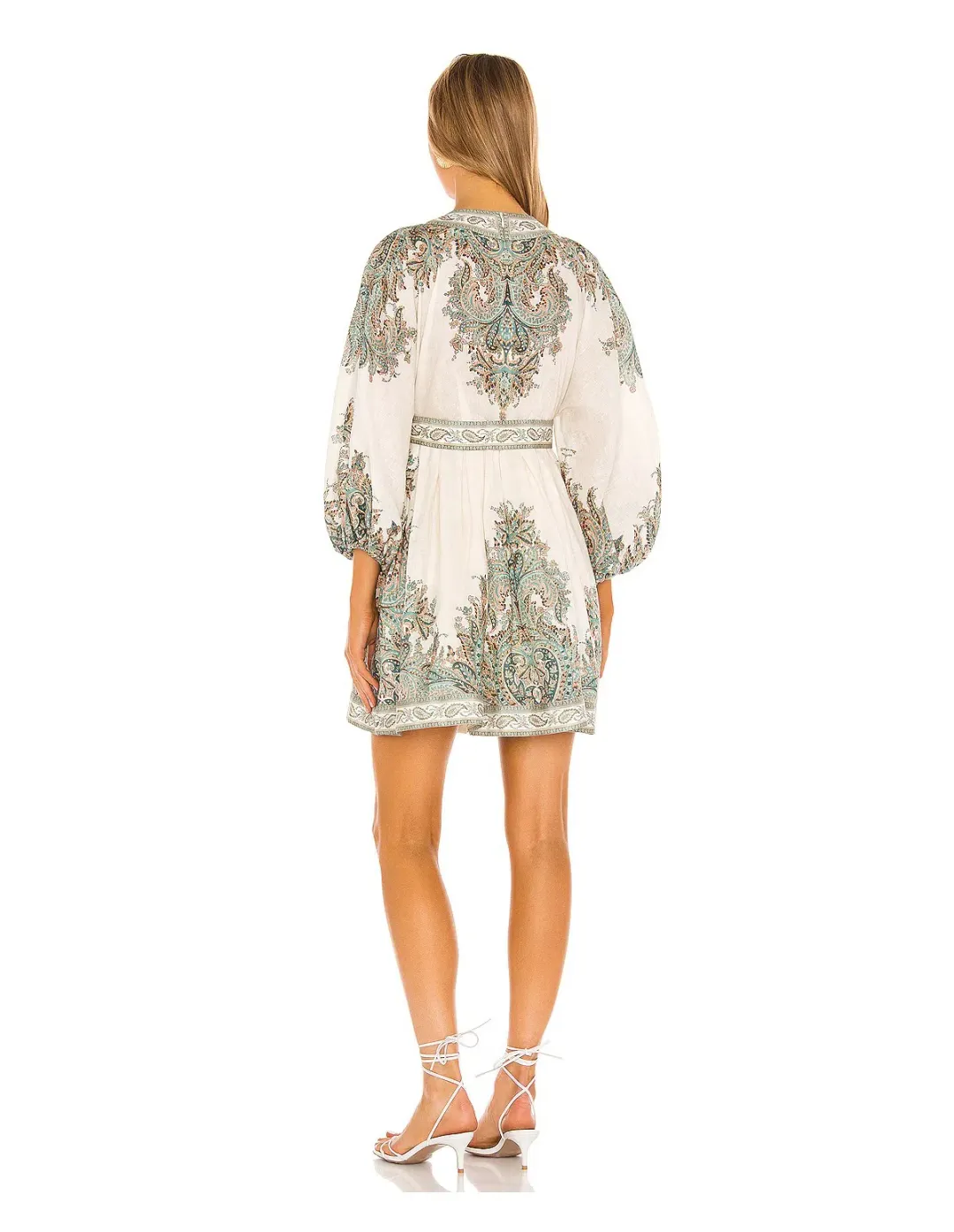 Zimmermann Brighton Paisley Mini Dress Print Size 10 for rent on The Volte - main image