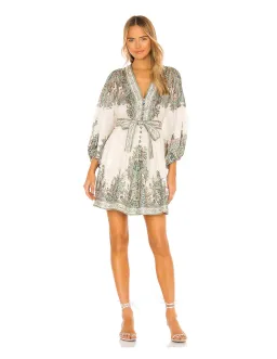 Zimmermann Brighton Paisley Mini Dress Print Size 10 for rent on The Volte - image 1