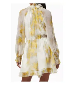 Zimmermann Botanica Wattle Playsuit Yellow Floral Size 10 for rent on The Volte - image 1