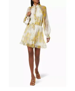 Zimmermann Botanica Wattle Playsuit Yellow Floral Size 10 for rent on The Volte - image 2