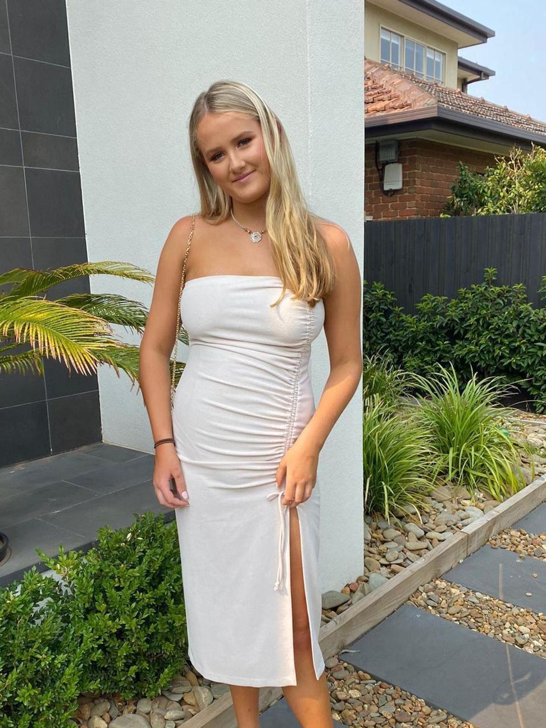 Sofie strapless dress for rent on The Volte - main image